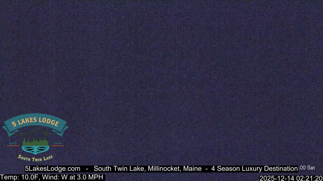 South Twin Lake, Mount  Katahdin, Live Cam - Maine, USA 