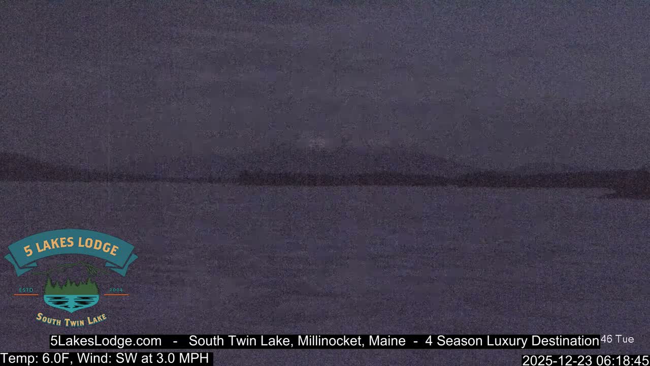 South Twin Lake, Mount  Katahdin, Live Cam - Maine, USA 