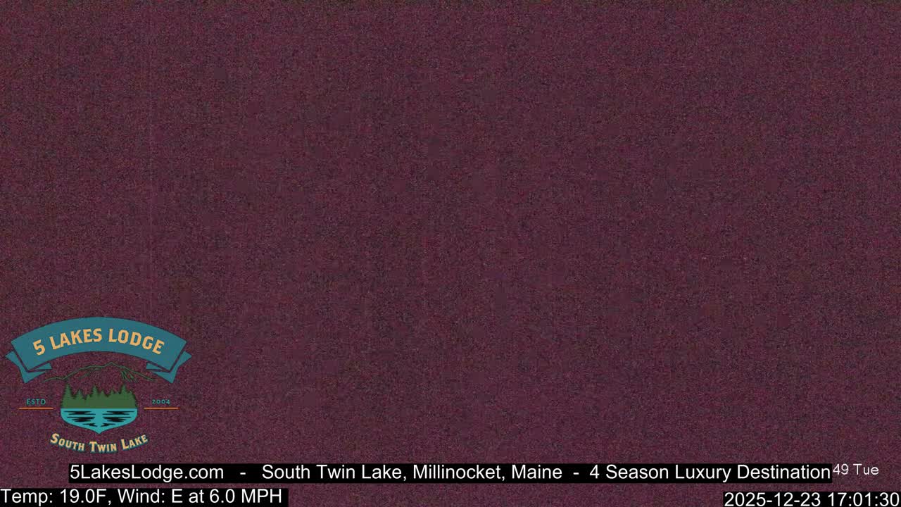 South Twin Lake, Mount  Katahdin, Live Cam - Maine, USA 