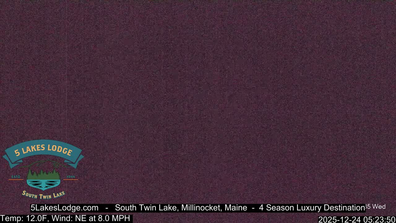 South Twin Lake, Mount  Katahdin, Live Cam - Maine, USA 