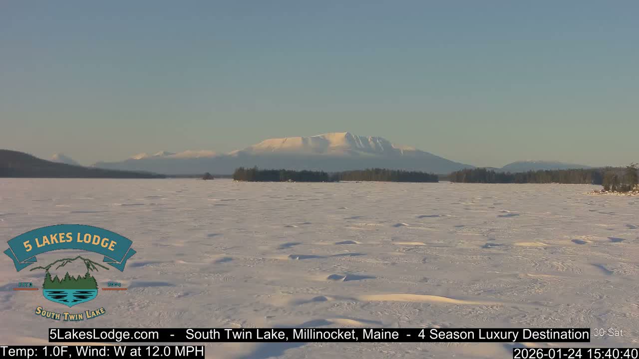 South Twin Lake, Mount  Katahdin, Live Cam - Maine, USA 
