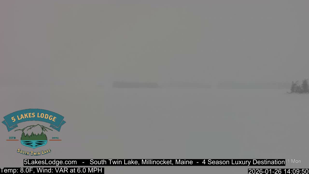 South Twin Lake, Mount  Katahdin, Live Cam - Maine, USA 