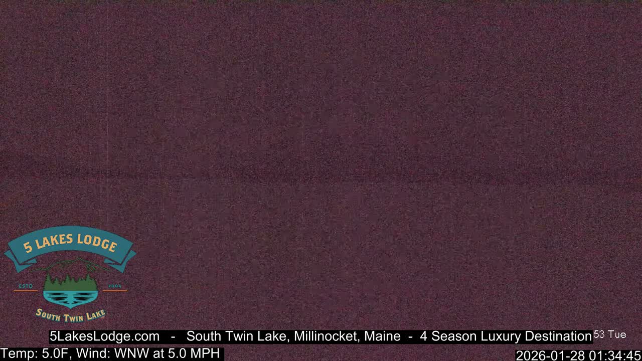 South Twin Lake, Mount  Katahdin, Live Cam - Maine, USA 