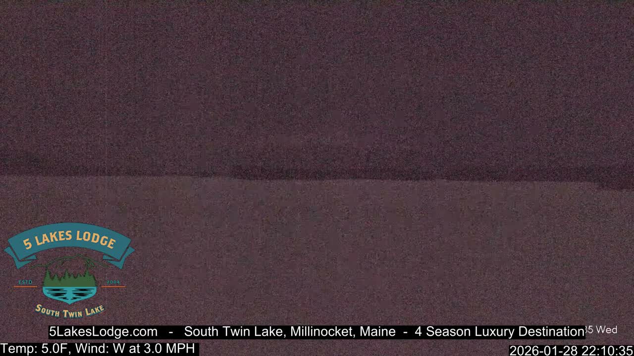 South Twin Lake, Mount  Katahdin, Live Cam - Maine, USA 