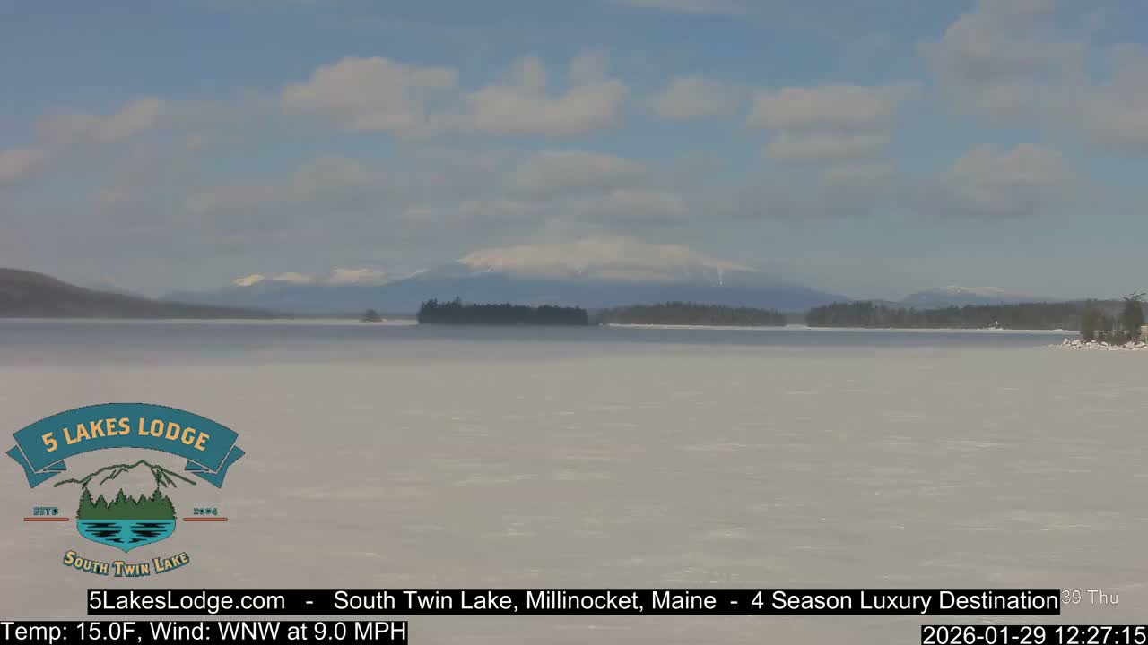 South Twin Lake, Mount  Katahdin, Live Cam - Maine, USA 