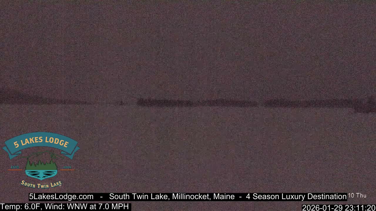 South Twin Lake, Mount  Katahdin, Live Cam - Maine, USA 