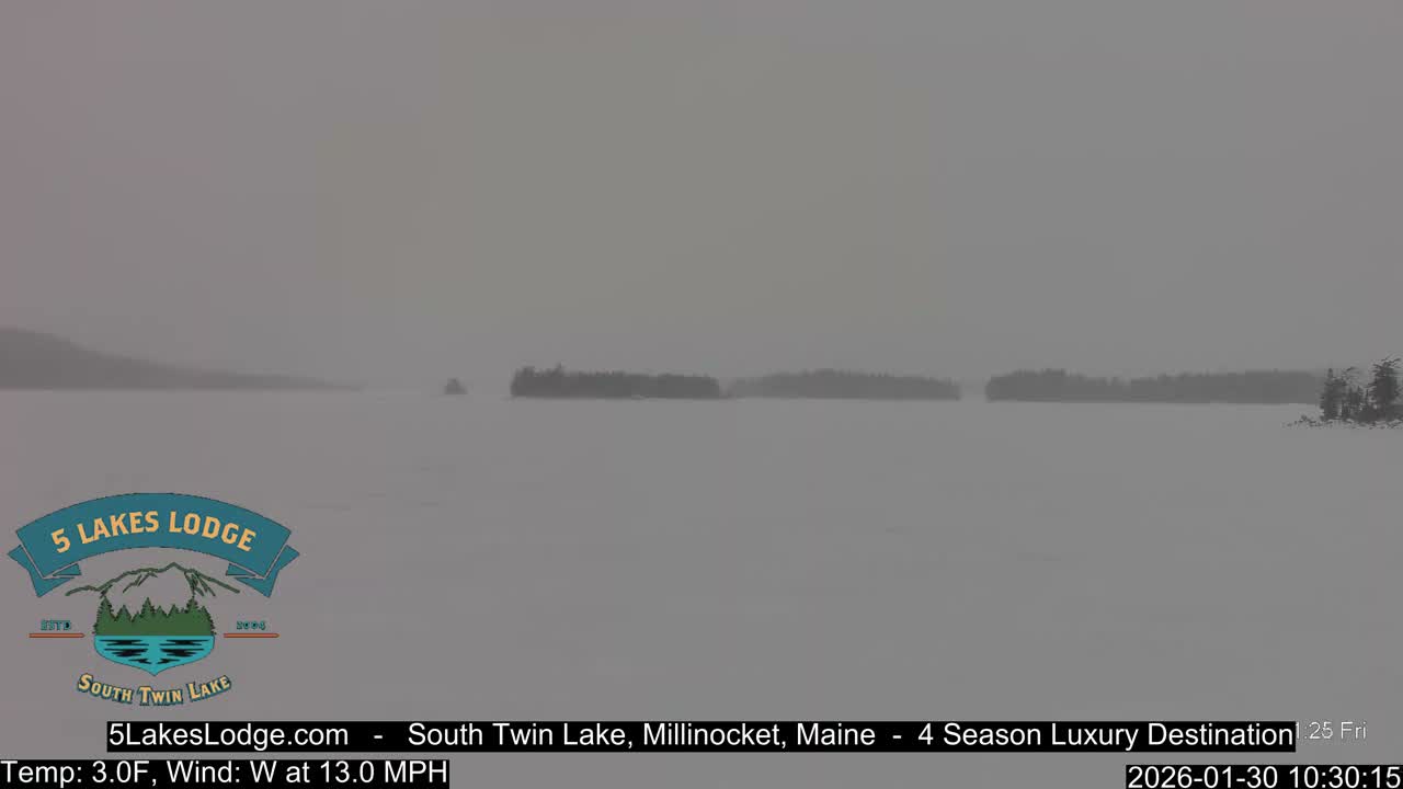 South Twin Lake, Mount  Katahdin, Live Cam - Maine, USA 