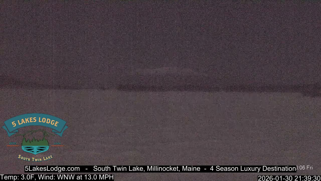 South Twin Lake, Mount  Katahdin, Live Cam - Maine, USA 