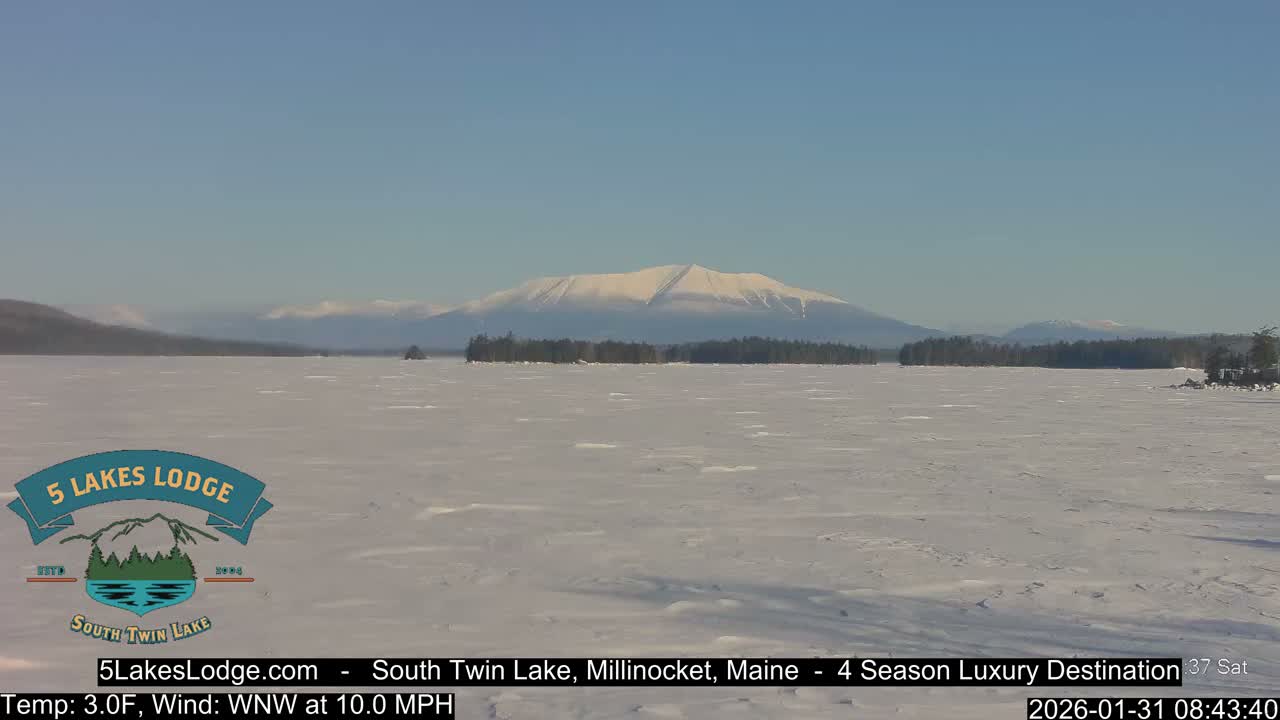 South Twin Lake, Mount  Katahdin, Live Cam - Maine, USA 