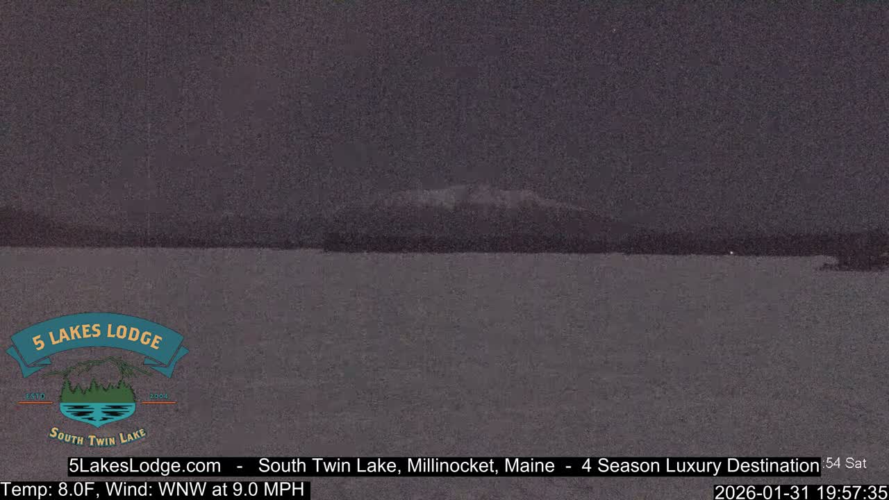 South Twin Lake, Mount  Katahdin, Live Cam - Maine, USA 