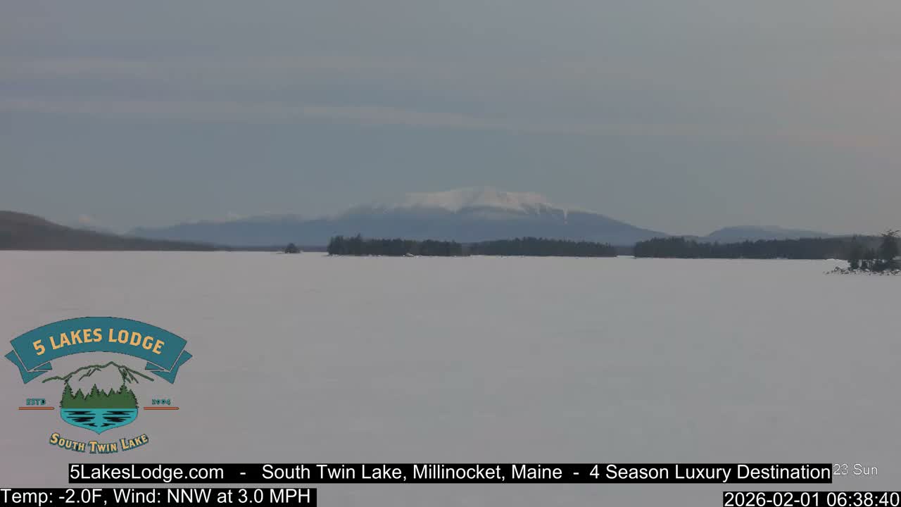 South Twin Lake, Mount  Katahdin, Live Cam - Maine, USA 