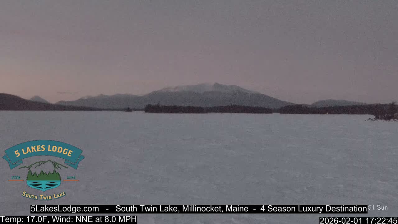 South Twin Lake, Mount  Katahdin, Live Cam - Maine, USA 