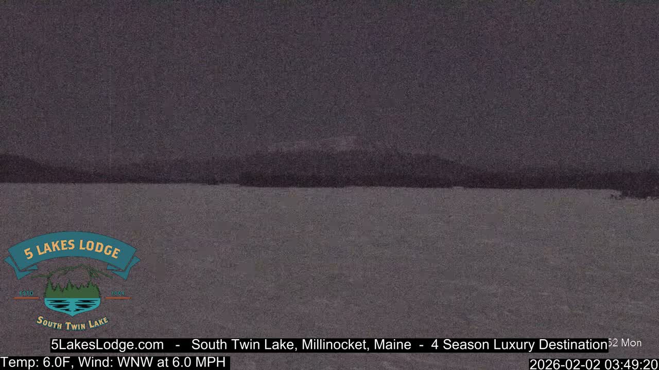 South Twin Lake, Mount  Katahdin, Live Cam - Maine, USA 
