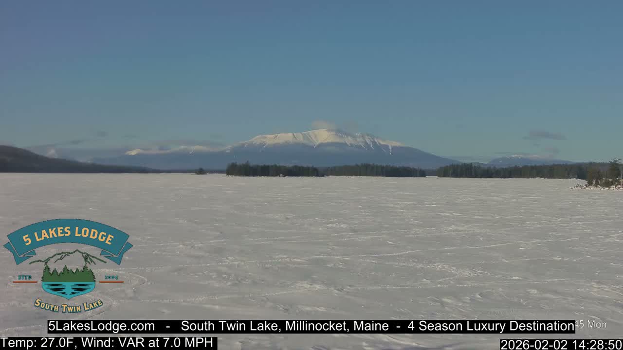 South Twin Lake, Mount  Katahdin, Live Cam - Maine, USA 