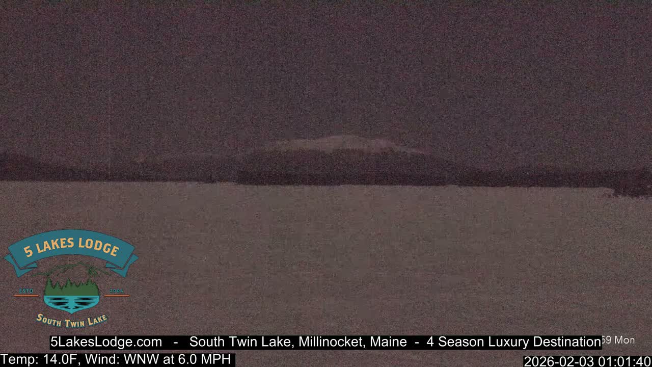 South Twin Lake, Mount  Katahdin, Live Cam - Maine, USA 