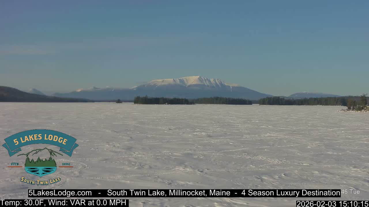 South Twin Lake, Mount  Katahdin, Live Cam - Maine, USA 