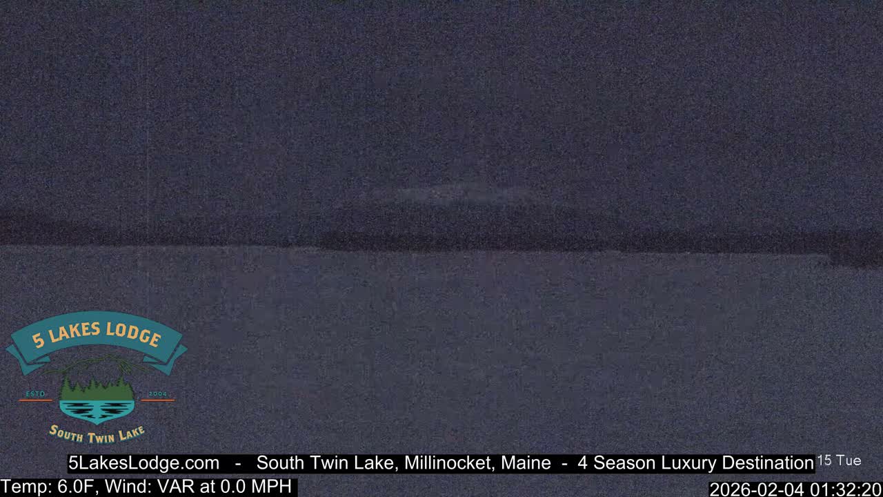 South Twin Lake, Mount  Katahdin, Live Cam - Maine, USA 