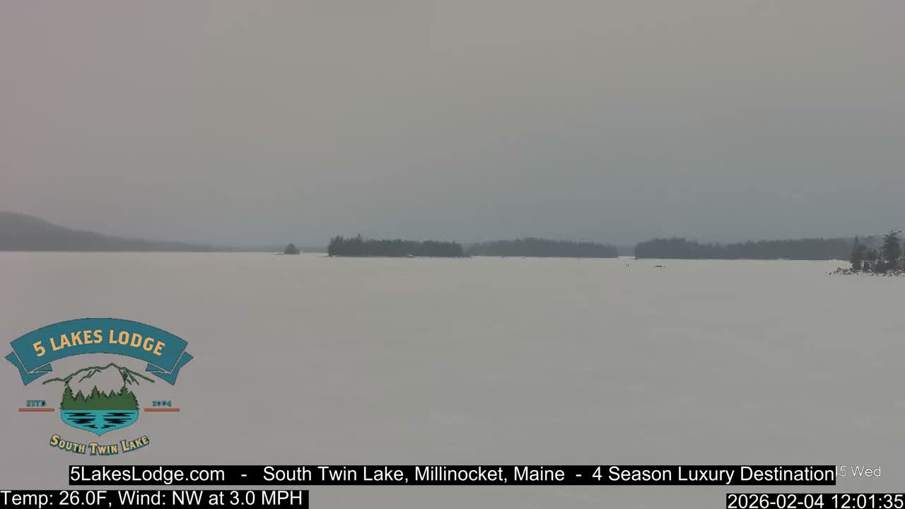 South Twin Lake, Mount  Katahdin, Live Cam - Maine, USA 