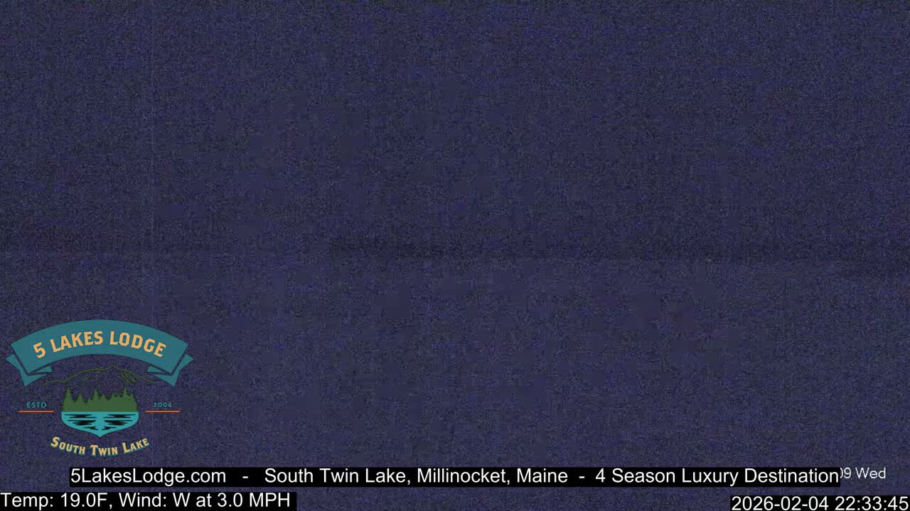 South Twin Lake, Mount  Katahdin, Live Cam - Maine, USA 