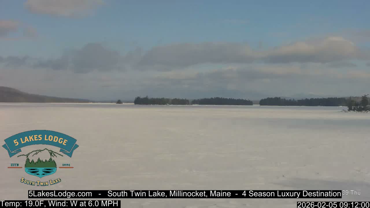 South Twin Lake, Mount  Katahdin, Live Cam - Maine, USA 