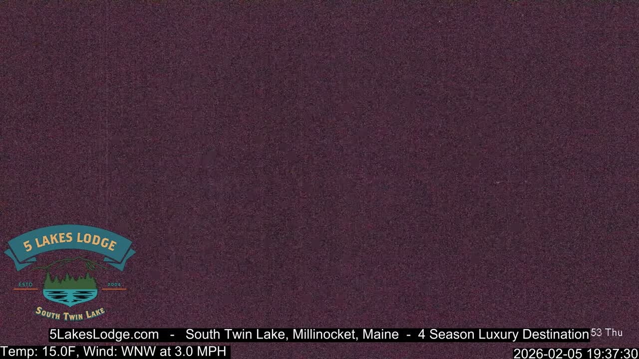 South Twin Lake, Mount  Katahdin, Live Cam - Maine, USA 