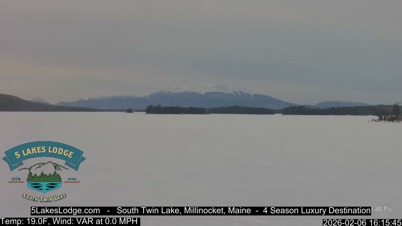 South Twin Lake, Mount  Katahdin, Live Cam - Maine, USA 