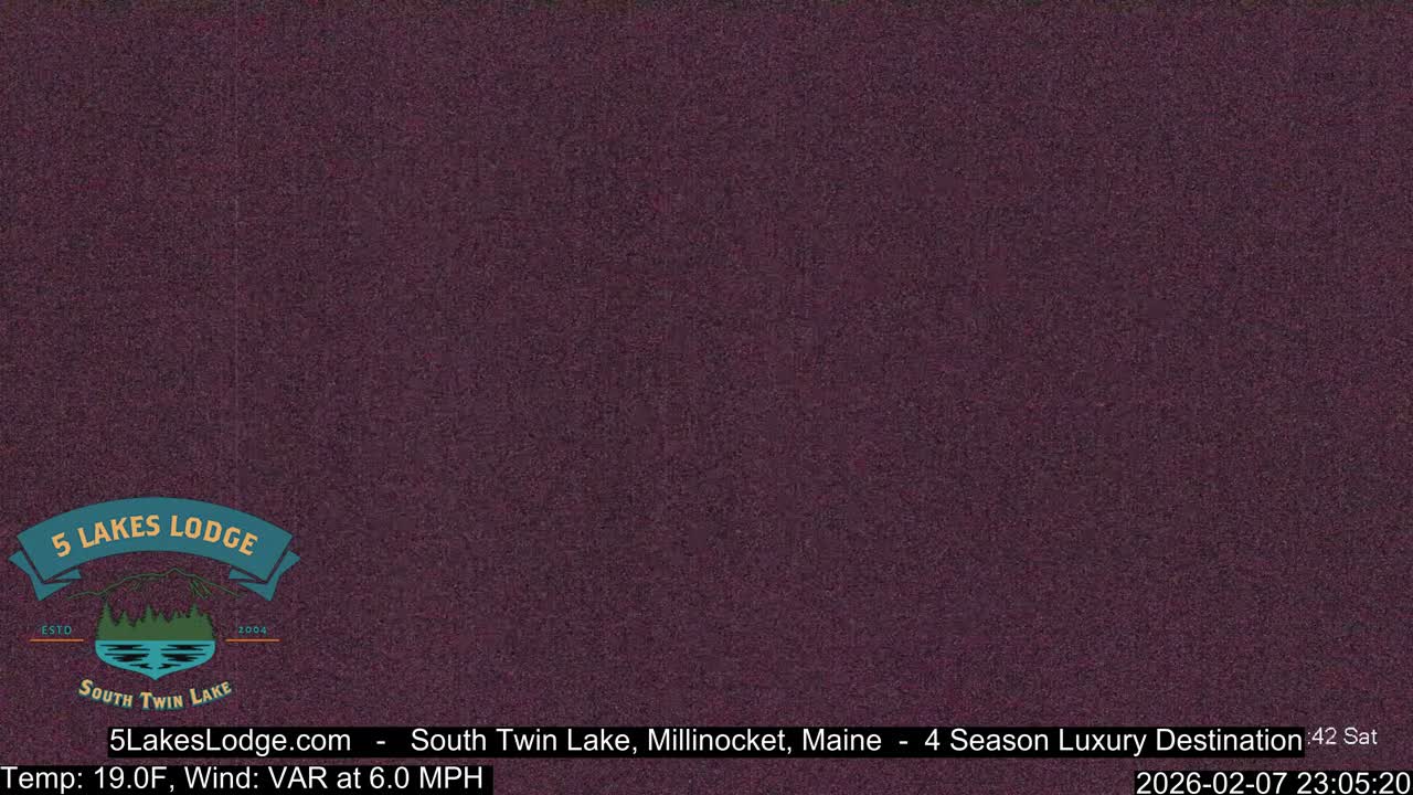 South Twin Lake, Mount  Katahdin, Live Cam - Maine, USA 