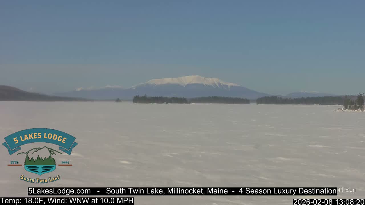 South Twin Lake, Mount  Katahdin, Live Cam - Maine, USA 