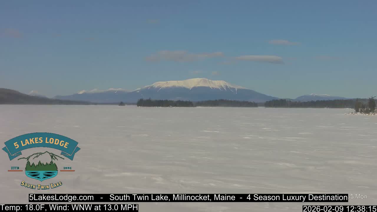 South Twin Lake, Mount  Katahdin, Live Cam - Maine, USA 