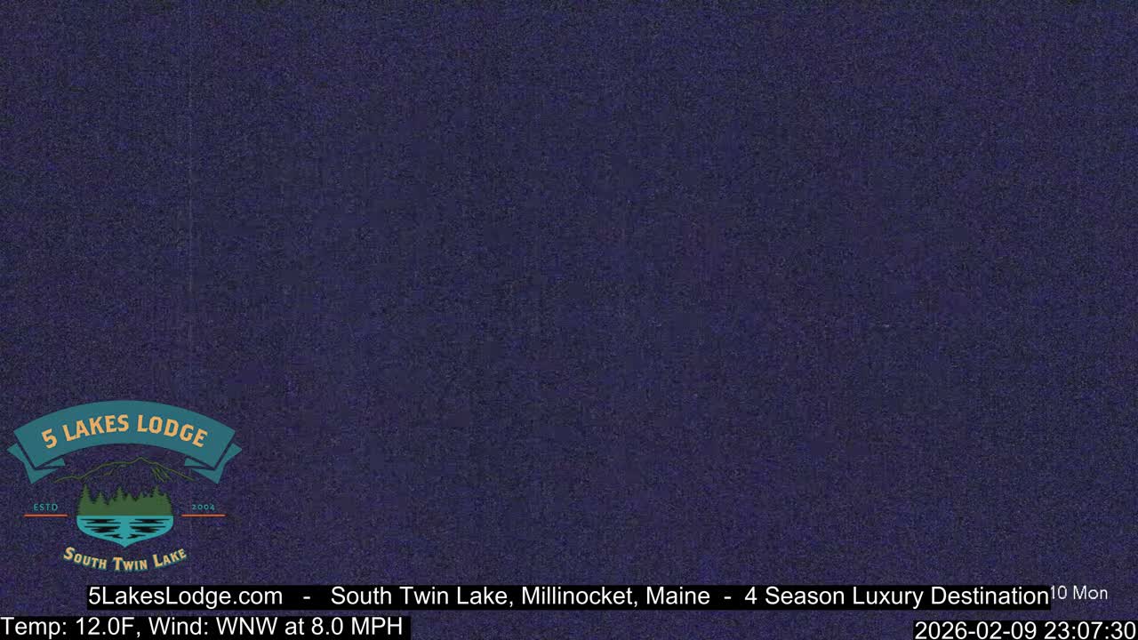 South Twin Lake, Mount  Katahdin, Live Cam - Maine, USA 