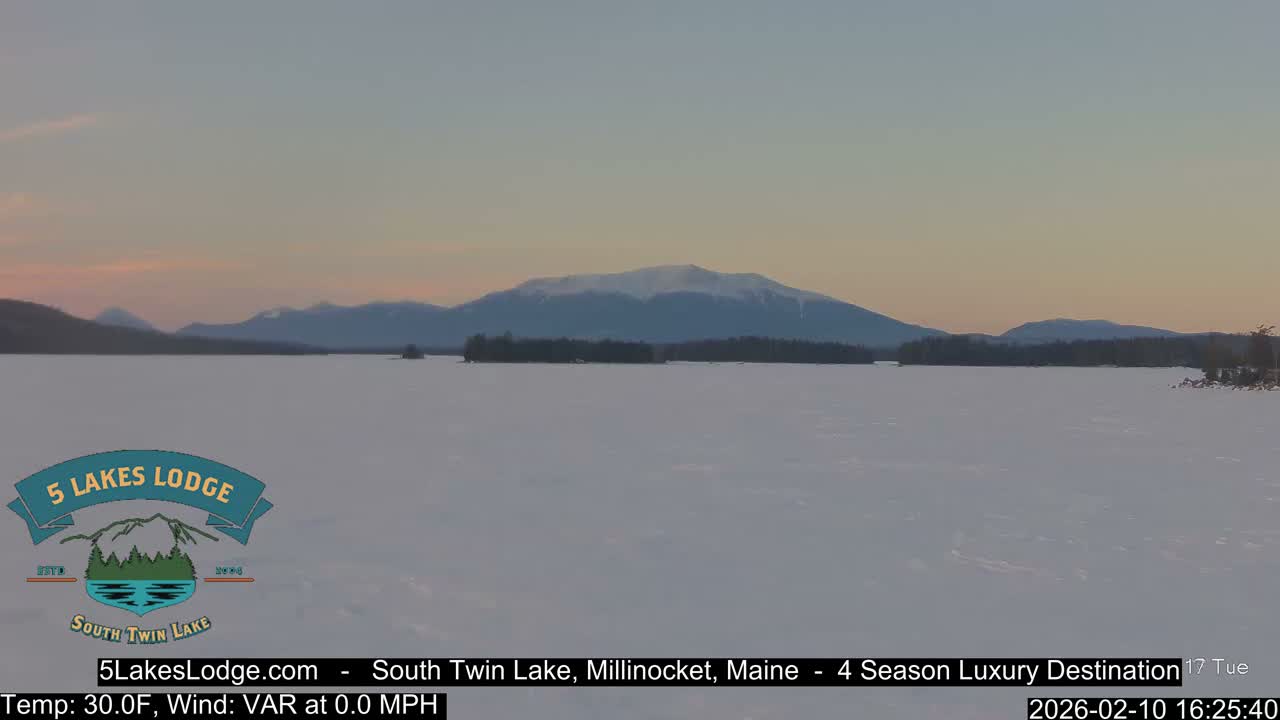 South Twin Lake, Mount  Katahdin, Live Cam - Maine, USA 