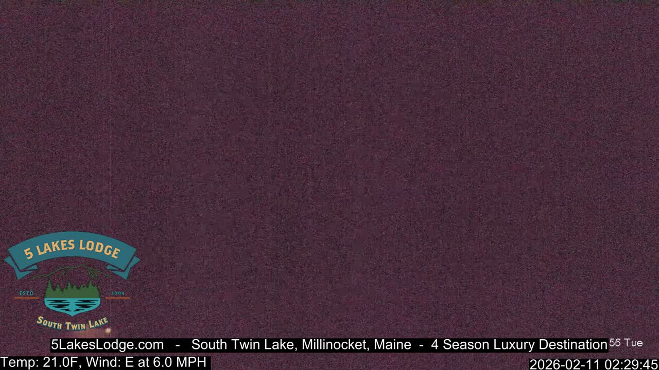 South Twin Lake, Mount  Katahdin, Live Cam - Maine, USA 