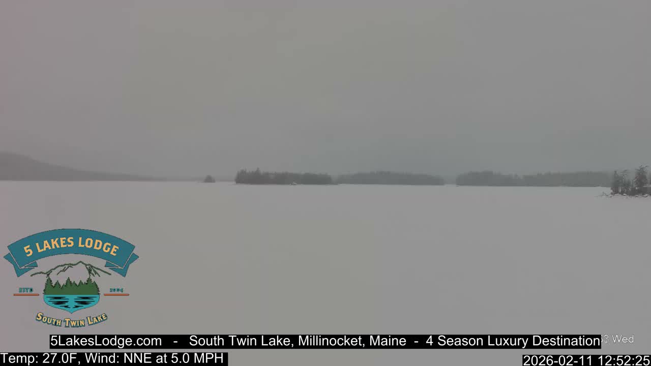 South Twin Lake, Mount  Katahdin, Live Cam - Maine, USA 