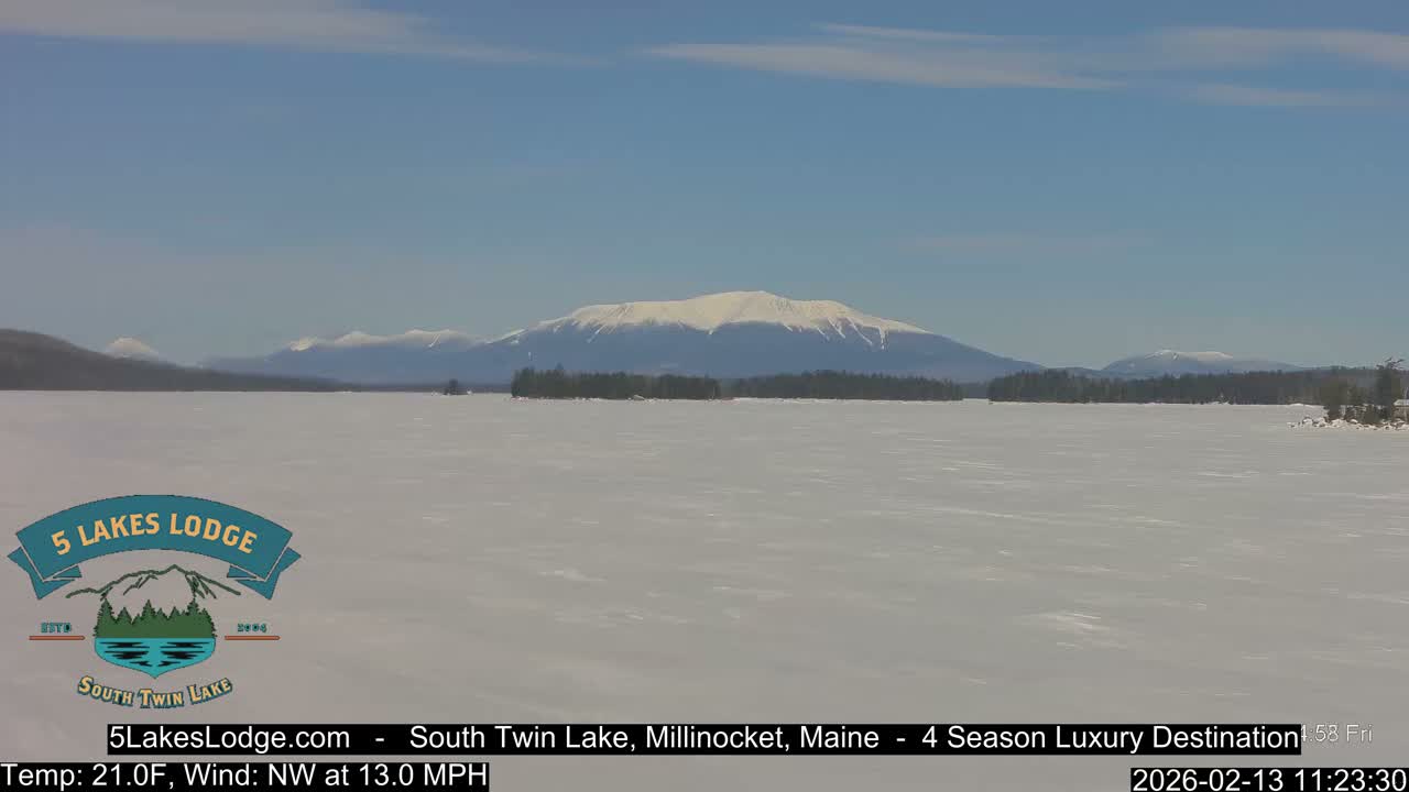 South Twin Lake, Mount  Katahdin, Live Cam - Maine, USA 