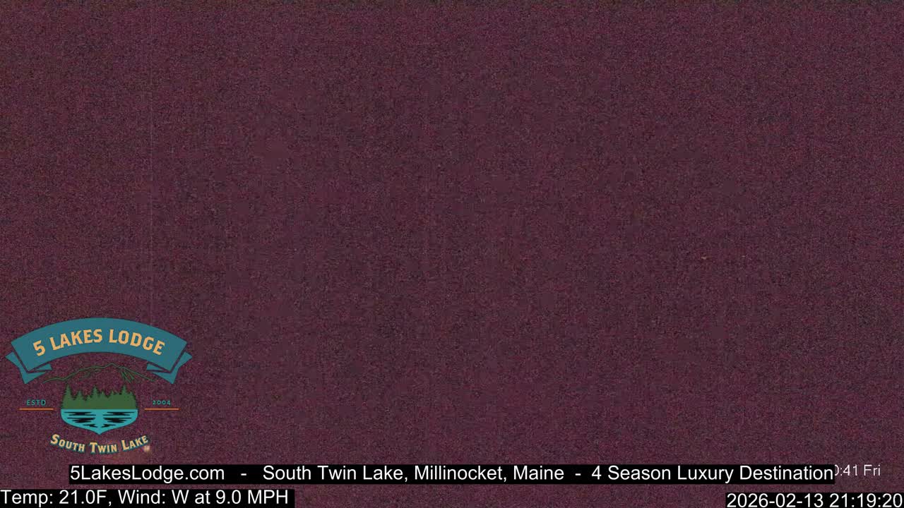 South Twin Lake, Mount  Katahdin, Live Cam - Maine, USA 