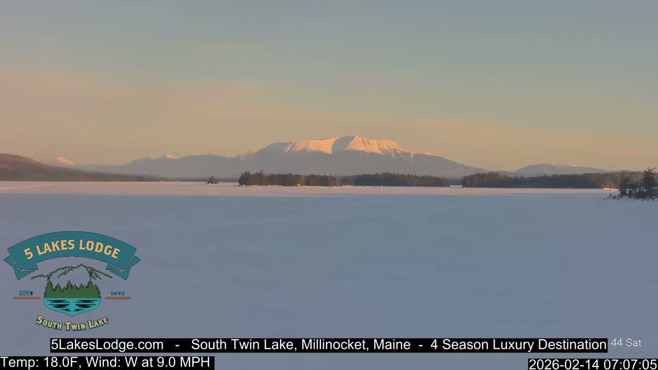 South Twin Lake, Mount  Katahdin, Live Cam - Maine, USA 