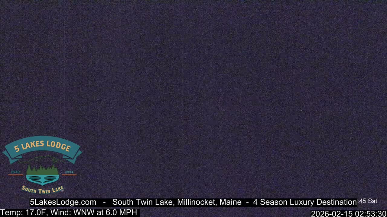 South Twin Lake, Mount  Katahdin, Live Cam - Maine, USA 