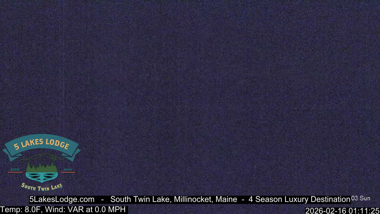 South Twin Lake, Mount  Katahdin, Live Cam - Maine, USA 