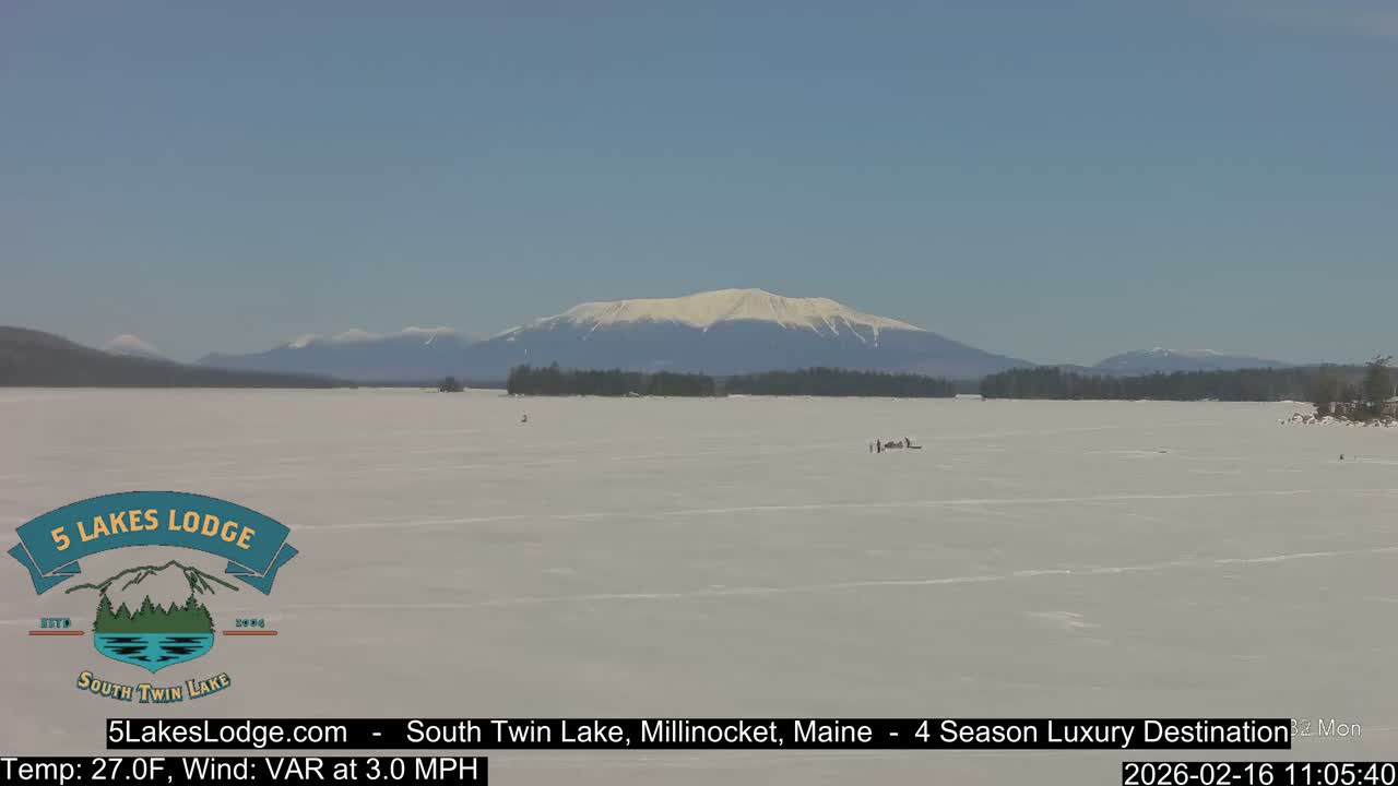 South Twin Lake, Mount  Katahdin, Live Cam - Maine, USA 
