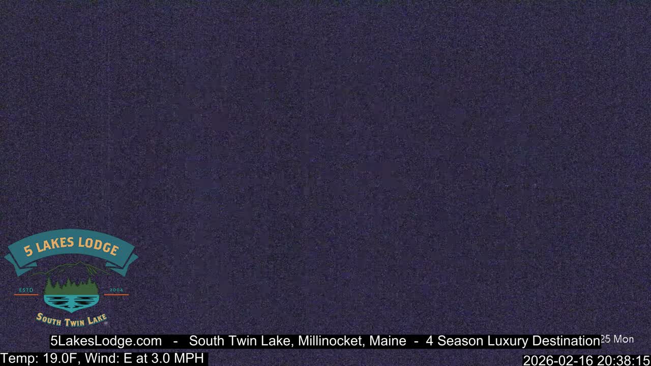 South Twin Lake, Mount  Katahdin, Live Cam - Maine, USA 