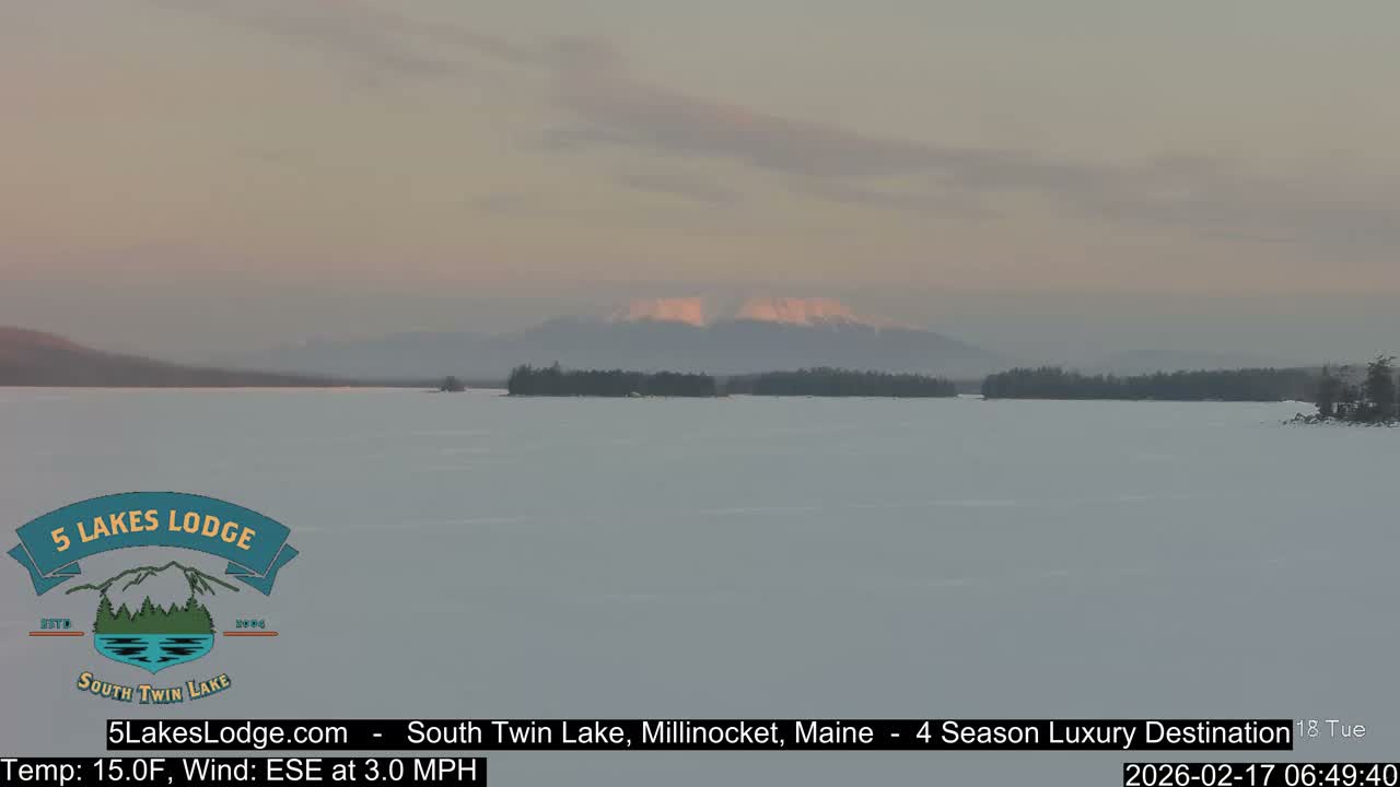 South Twin Lake, Mount  Katahdin, Live Cam - Maine, USA 