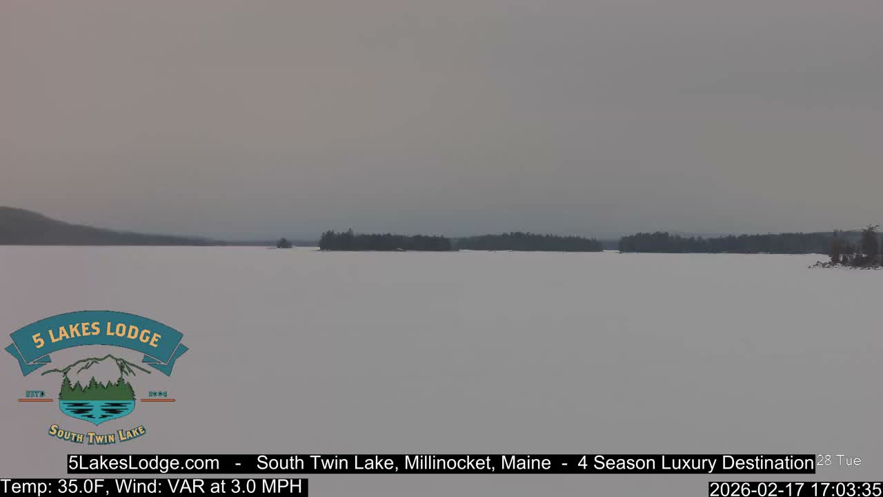 South Twin Lake, Mount  Katahdin, Live Cam - Maine, USA 
