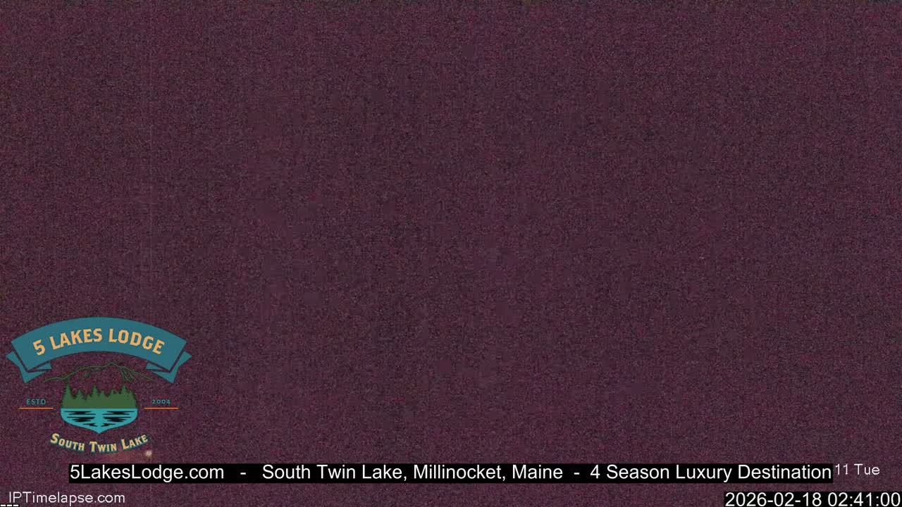 South Twin Lake, Mount  Katahdin, Live Cam - Maine, USA 