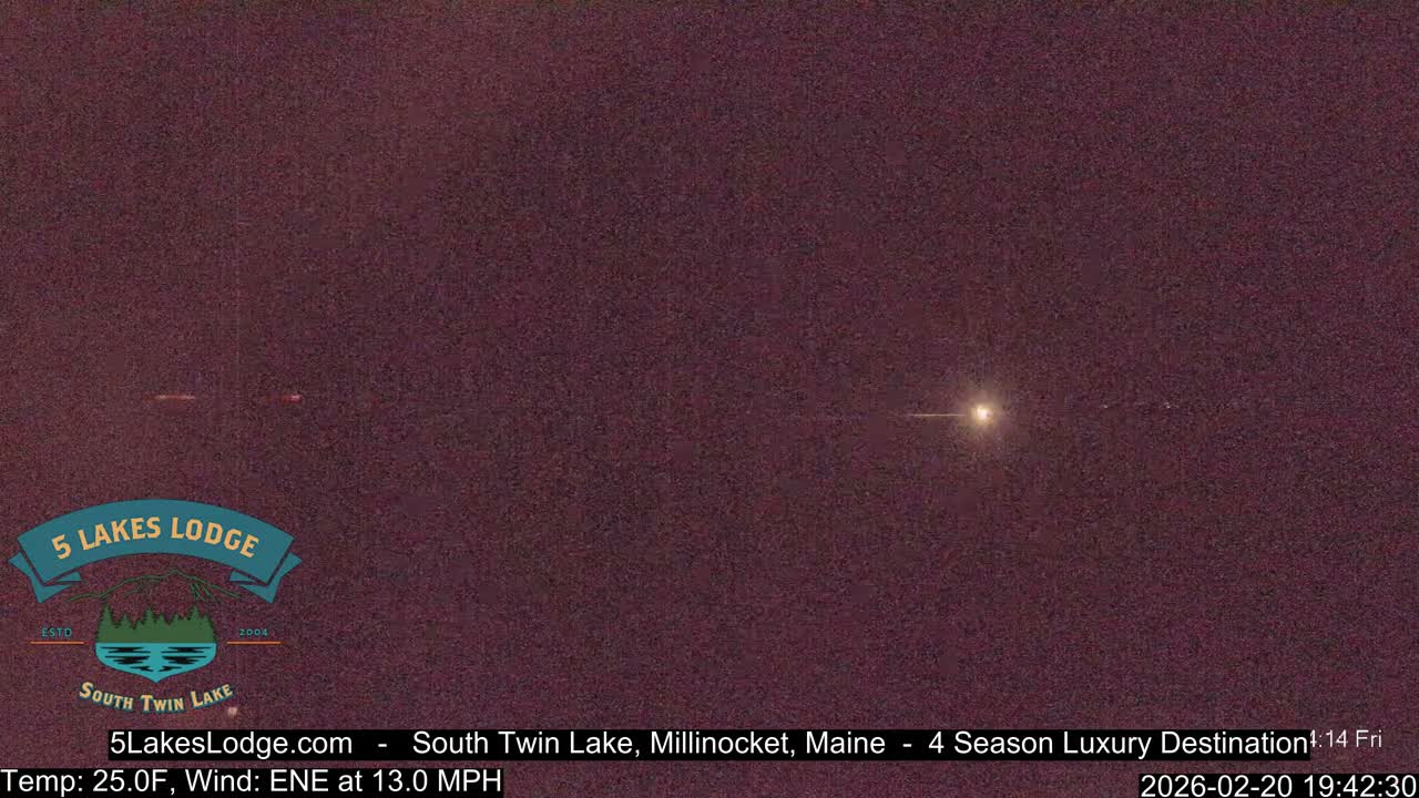 South Twin Lake, Mount  Katahdin, Live Cam - Maine, USA 