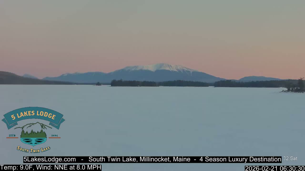 South Twin Lake, Mount  Katahdin, Live Cam - Maine, USA 
