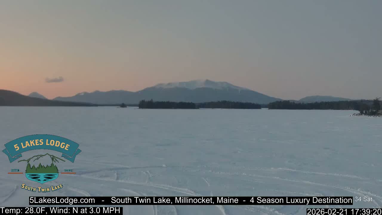 South Twin Lake, Mount  Katahdin, Live Cam - Maine, USA 