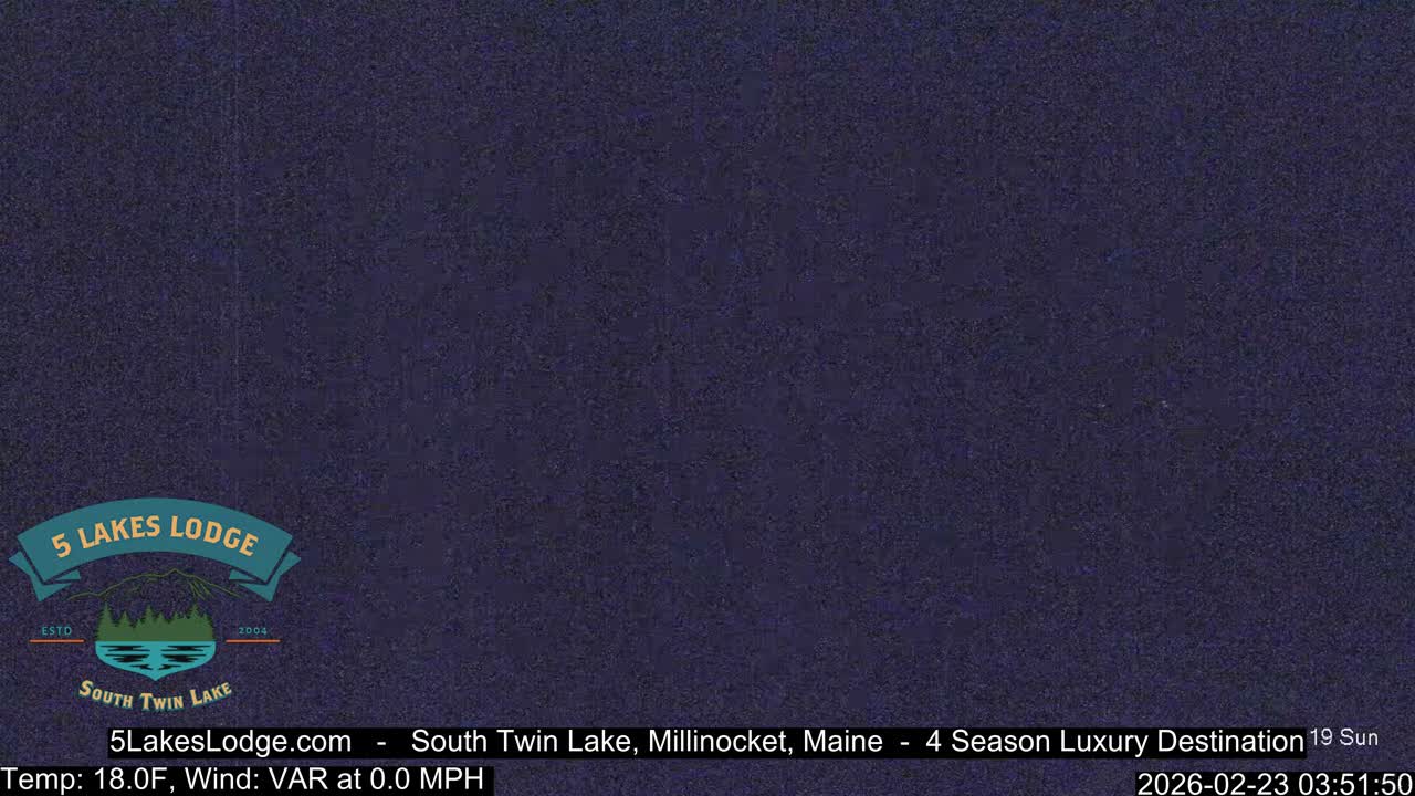South Twin Lake, Mount  Katahdin, Live Cam - Maine, USA 