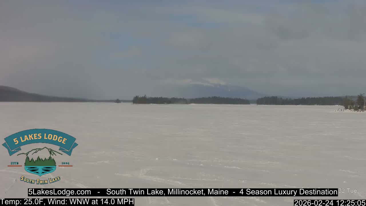 South Twin Lake, Mount  Katahdin, Live Cam - Maine, USA 