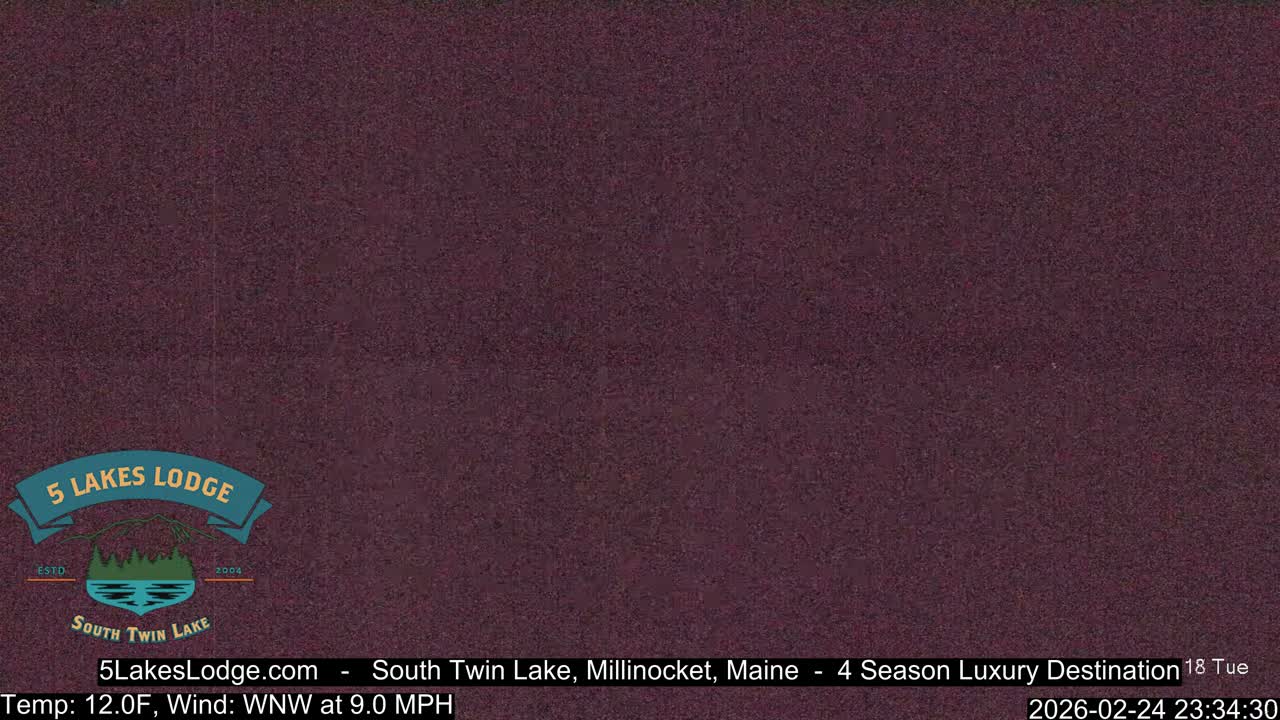 South Twin Lake, Mount  Katahdin, Live Cam - Maine, USA 