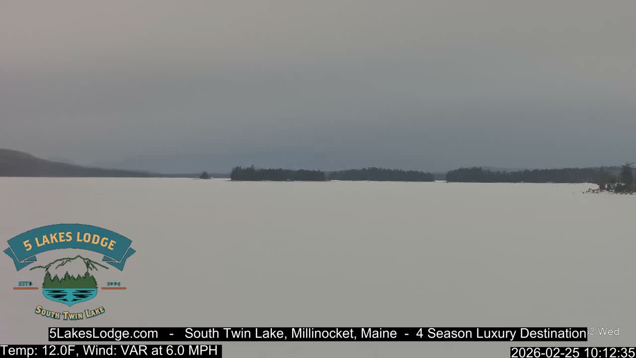 South Twin Lake, Mount  Katahdin, Live Cam - Maine, USA 